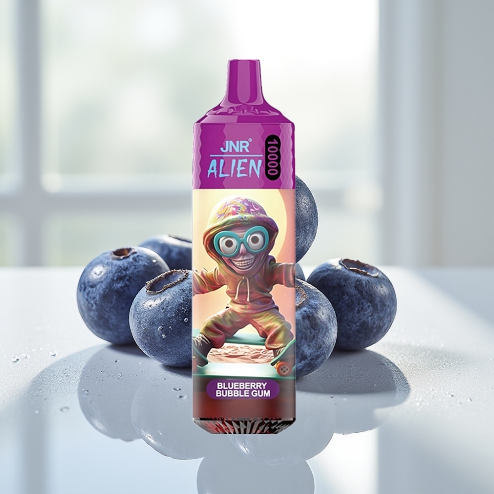 JNR Alien 10000 Puffs 20ml Chicle de Arándano LED RGB