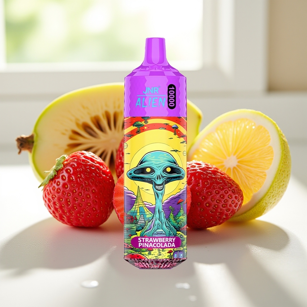 JNR Alien 10000 Puffs 850mAh LED RGB Fresa Piña Colada