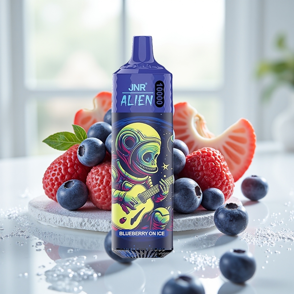 JNR Alien 10000 Puffs Blueberry On Ice 850mAh RGB vape por mayor Uruguay