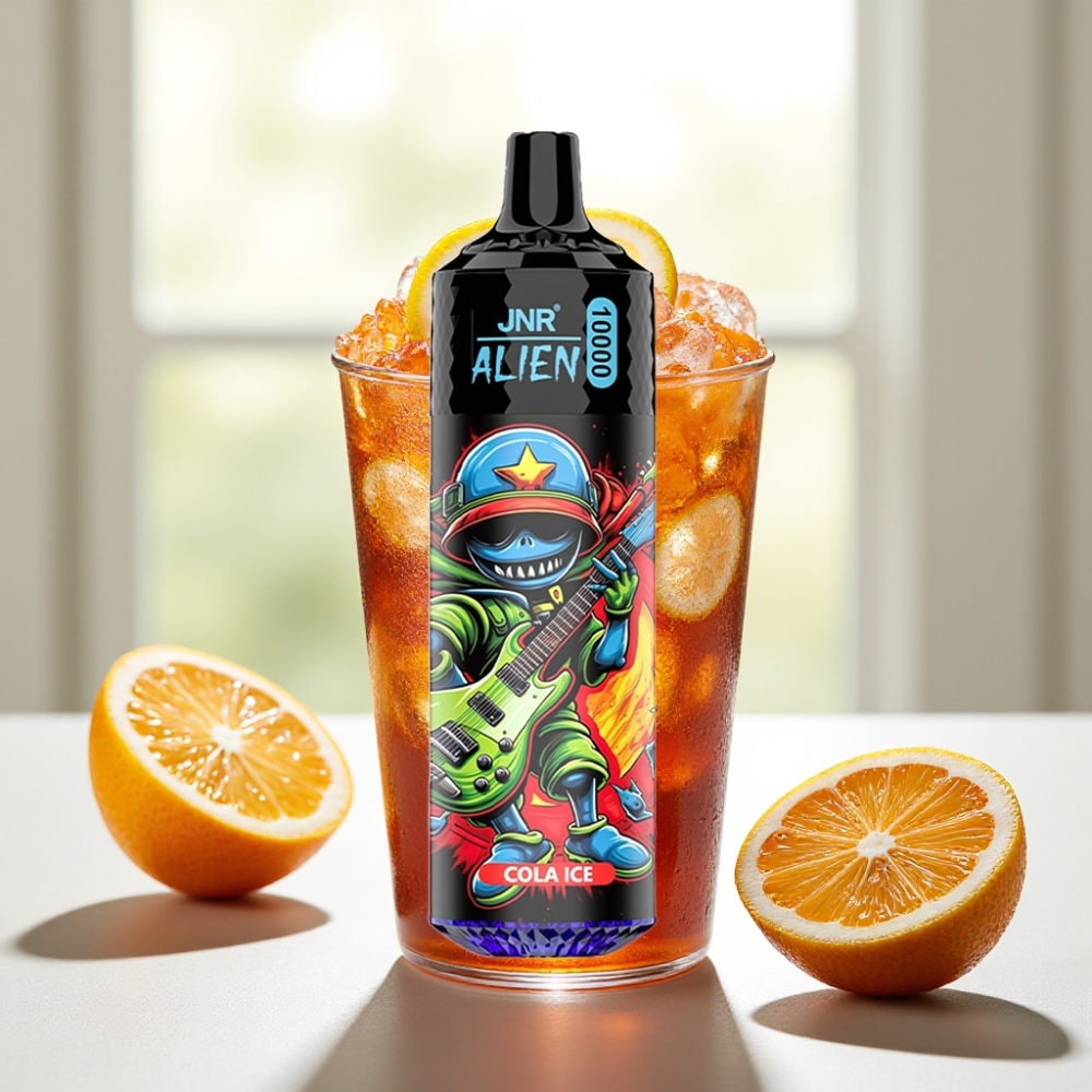 JNR Alien 10000 Puffs Cola Helada con Carga Rápida Type-C y LED RGB