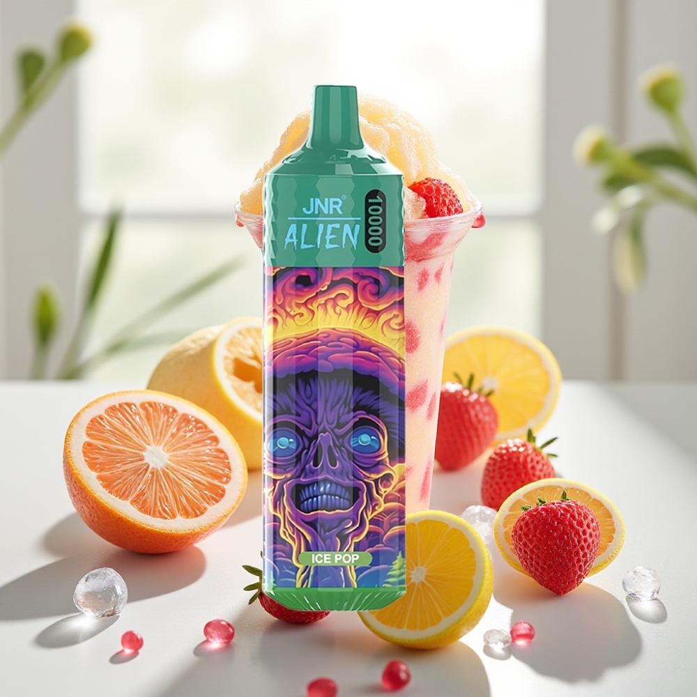 JNR Alien 10000 Puffs Deportivo con Luces RGB y Sabor Helado Pop