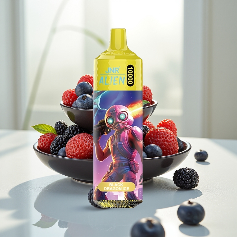 JNR Alien 10000 Puffs Dragón Negro Hielo con 850mAh y RGB