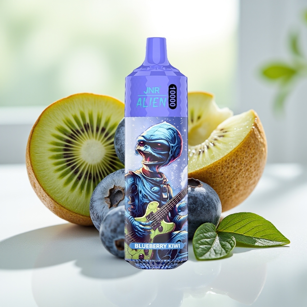 JNR Alien Arándano Kiwi 10000 Puffs 850mAh LED RGB vape por mayor Uruguay
