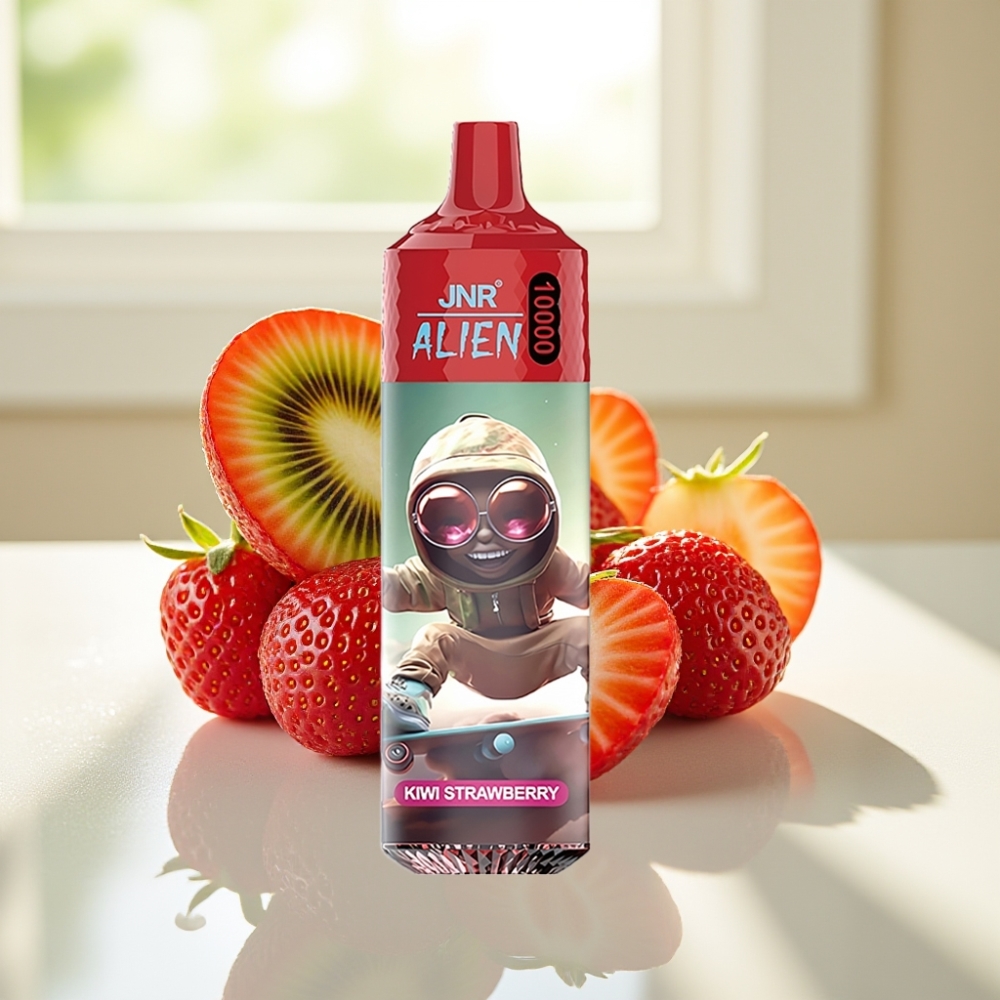 JNR Alien Kiwi Fresa 10000 Puffs 20ml E-Liquid RGB vape por mayor Uruguay