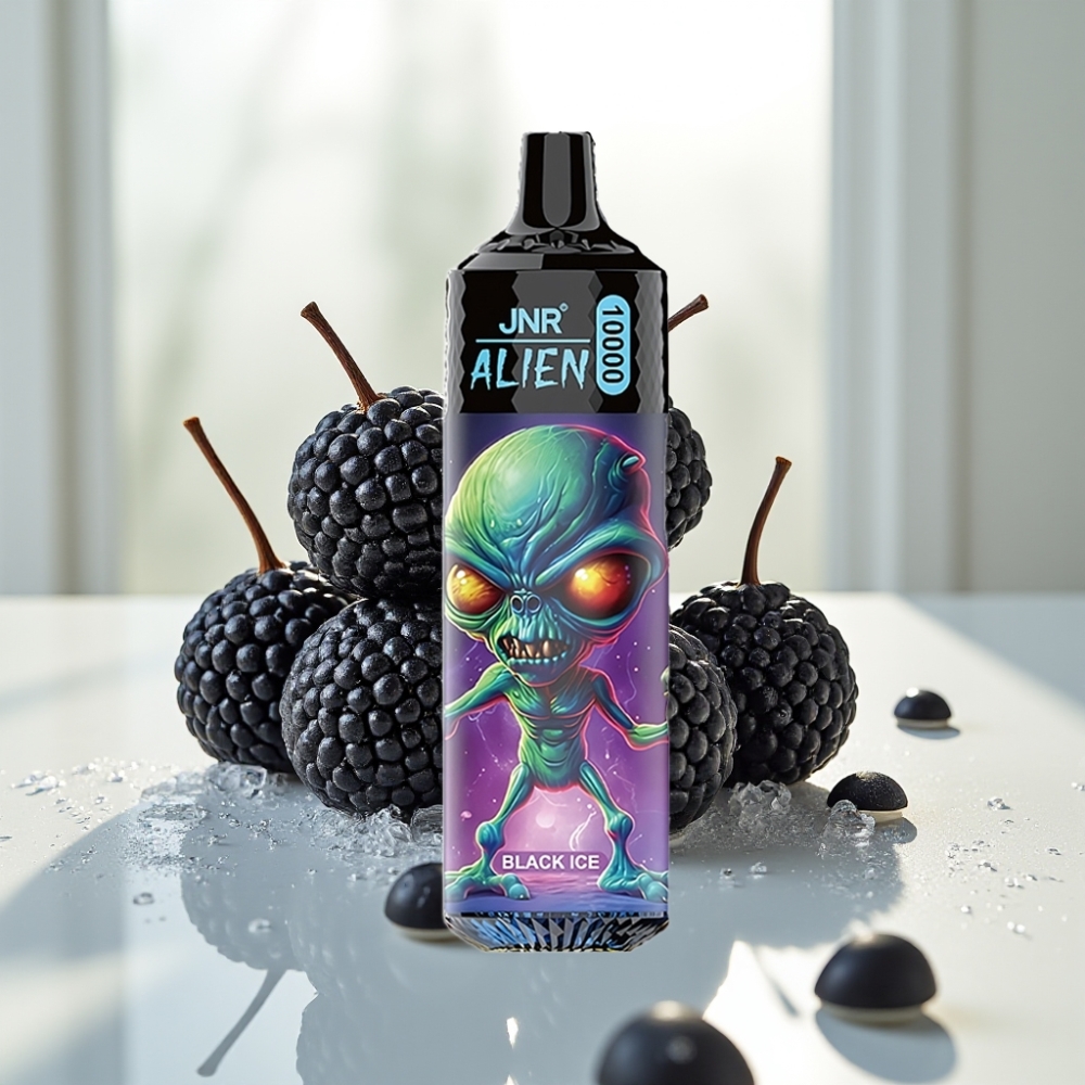JNR Alien Negro Helado con 10000 Puffs y Carga Rápida Type-C