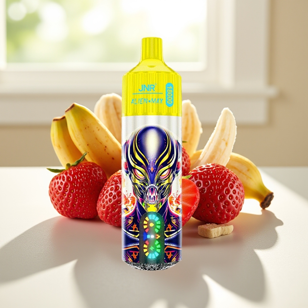 JNR Alien Max Fresa Plátano 18000 Puffs Dual Mesh Coil Smart LED Display