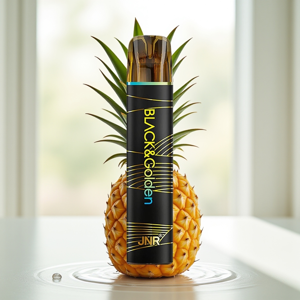 JNR Black&Golden 800 Puffs Desechable Piña Helada vape por mayor Uruguay