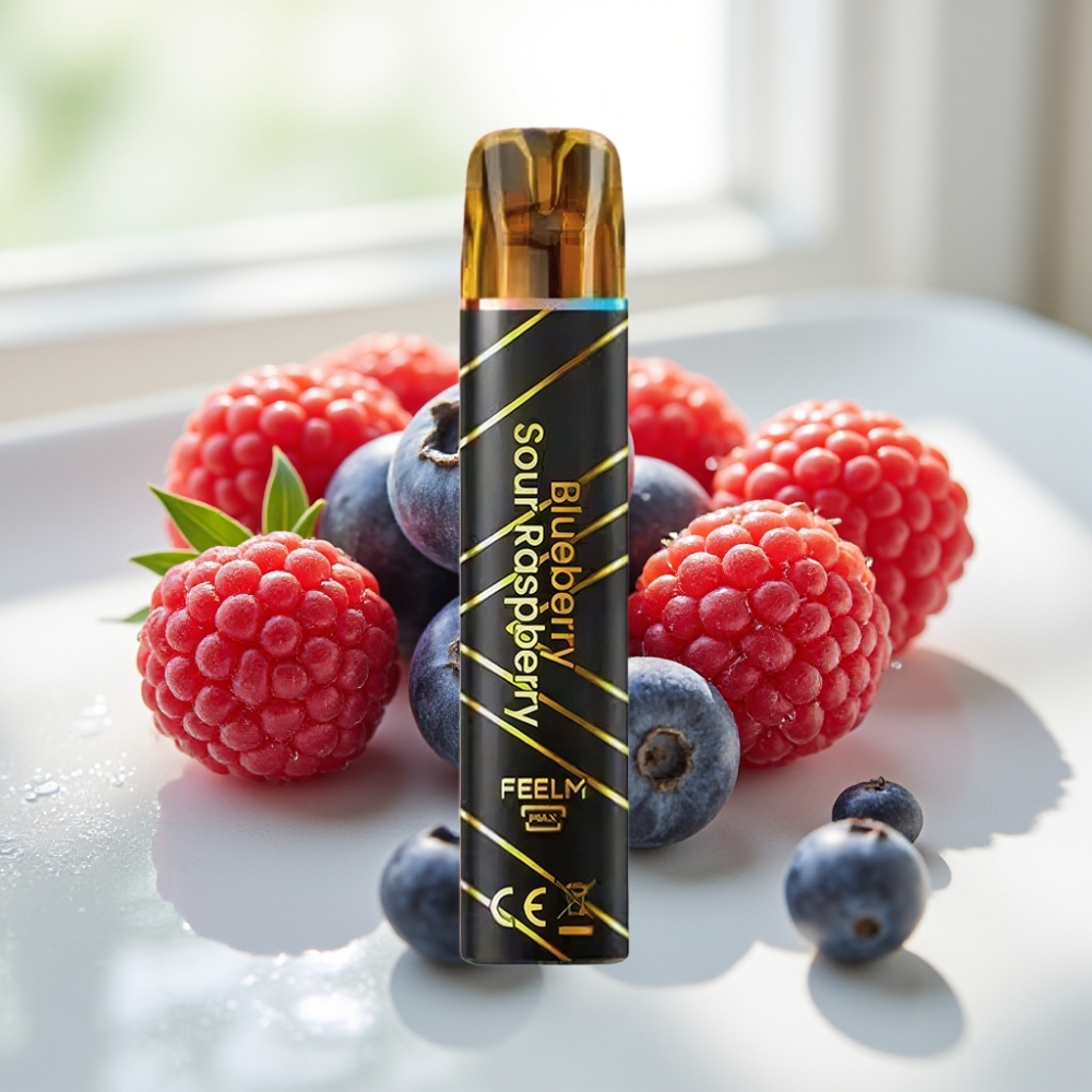 JNR Black&Golden 800 Puffs Desechable Vape Arándano Frambuesa Ácida