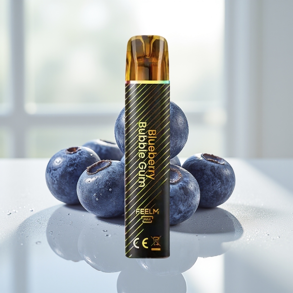 JNR Black&Golden 800 Puffs Desechable Vape Chicle de Arándano Azul