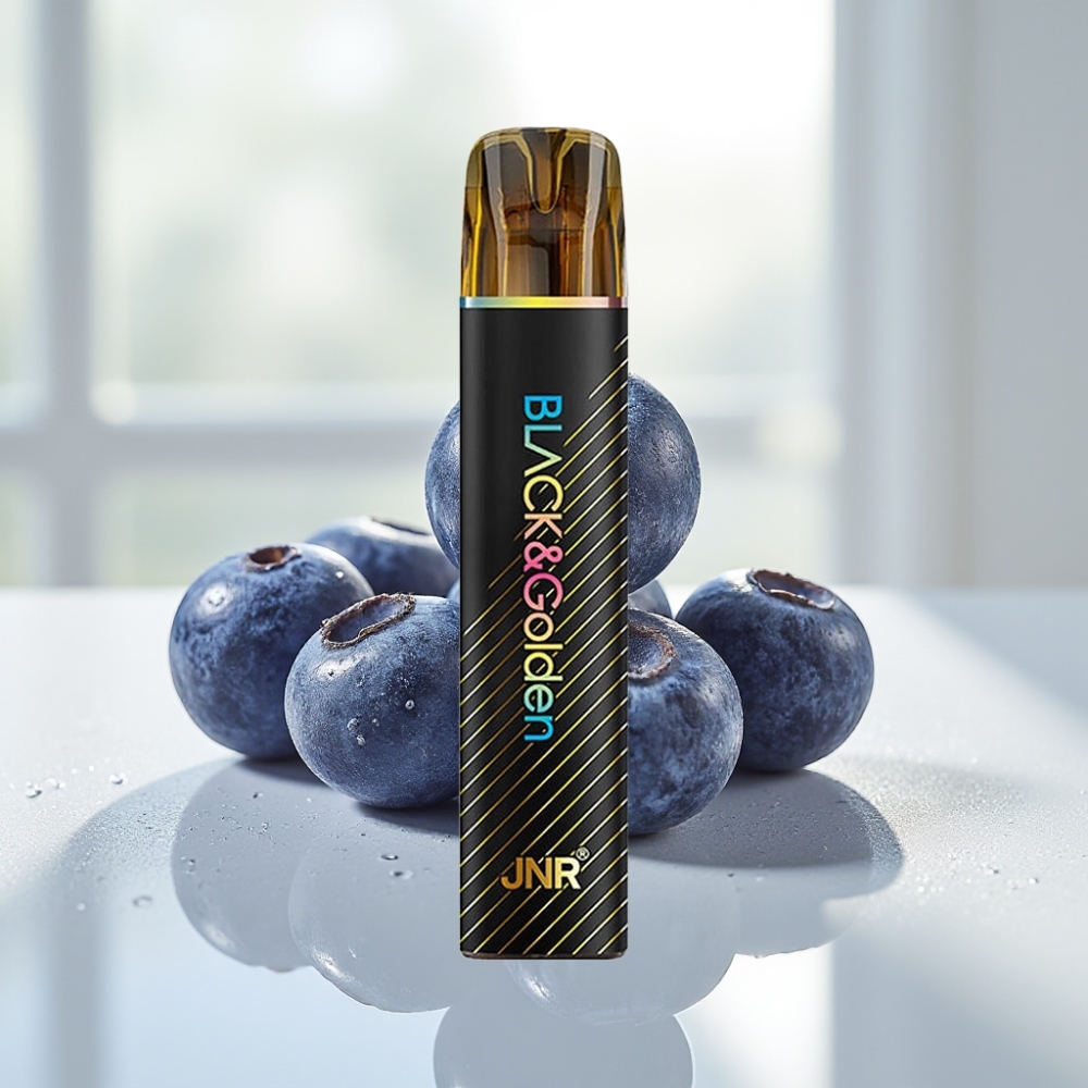 JNR Black&Golden 800 Puffs Desechable Vape Chicle de Arándano Azul