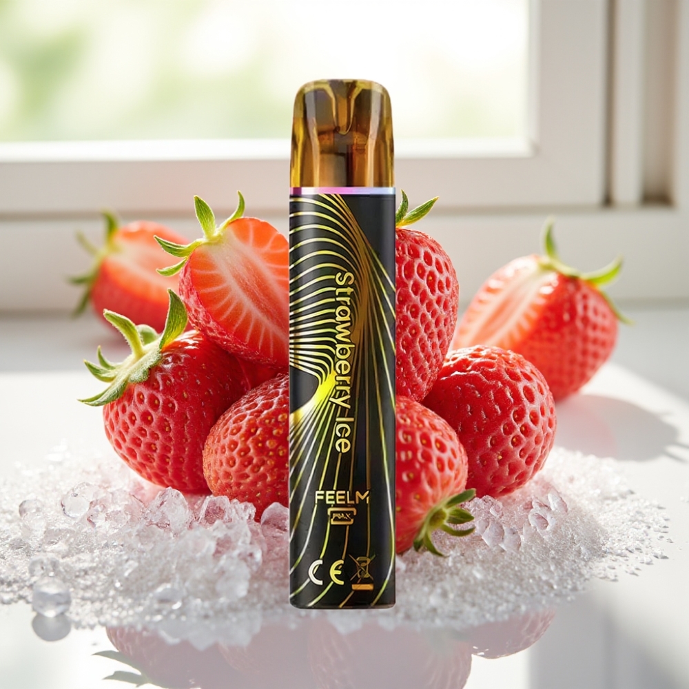 JNR Black&Golden 800 Puffs Disposable Vape Fresa Helada 2% Nicotina TPD