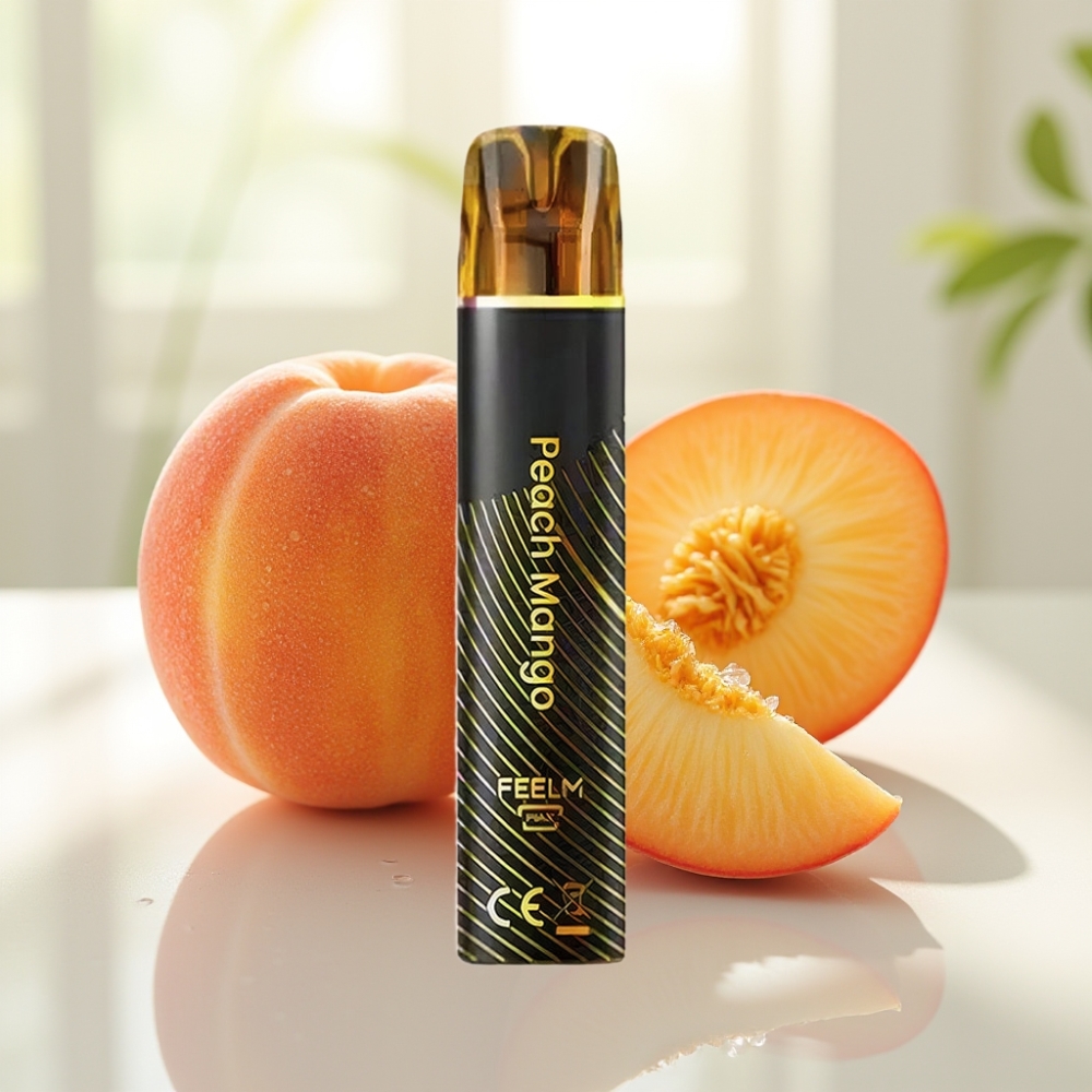 JNR Black&Golden 800 Puffs Disposable Vape Melocotón Mango