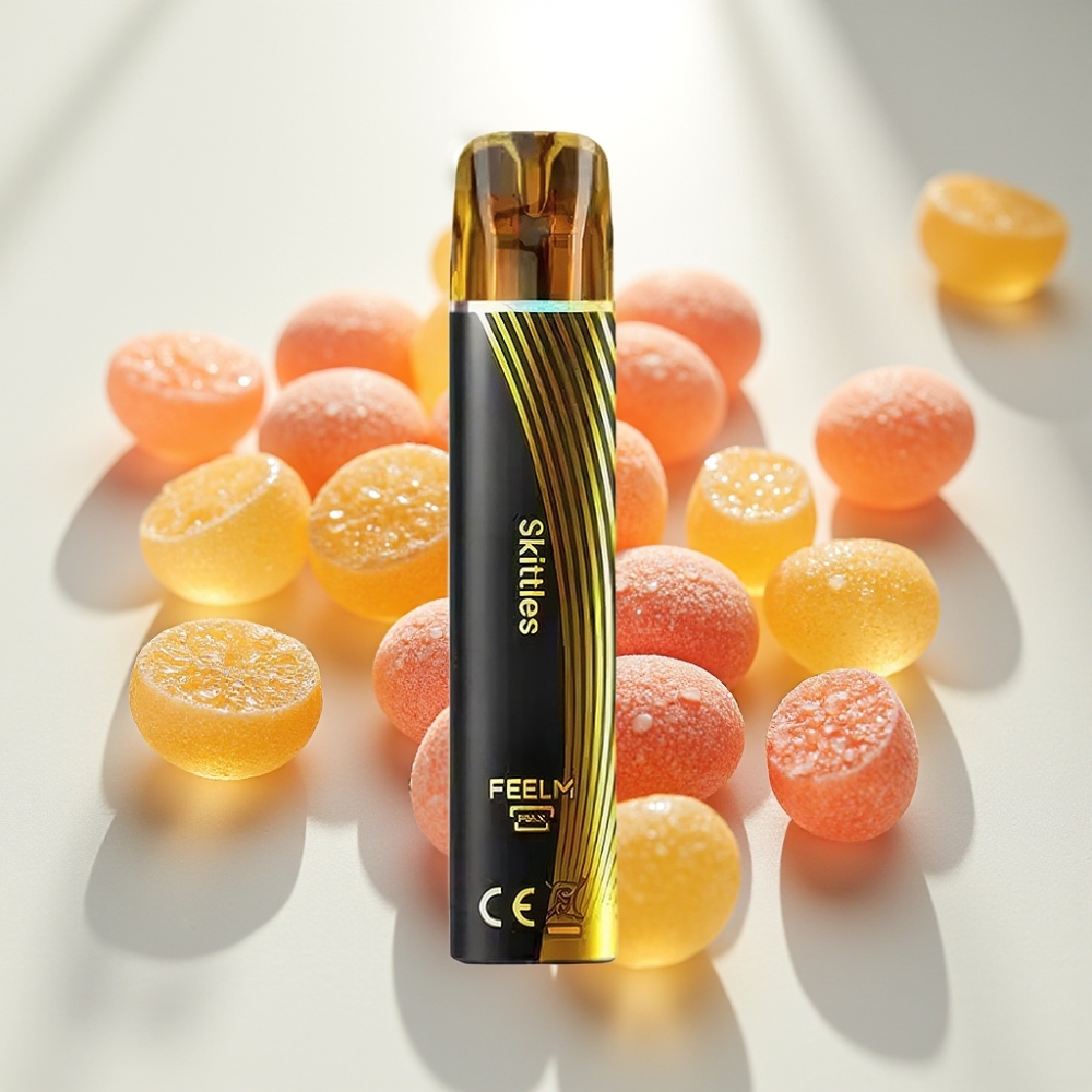 JNR Black&Golden 800 Puffs Disposable Vape Sabor Skittles