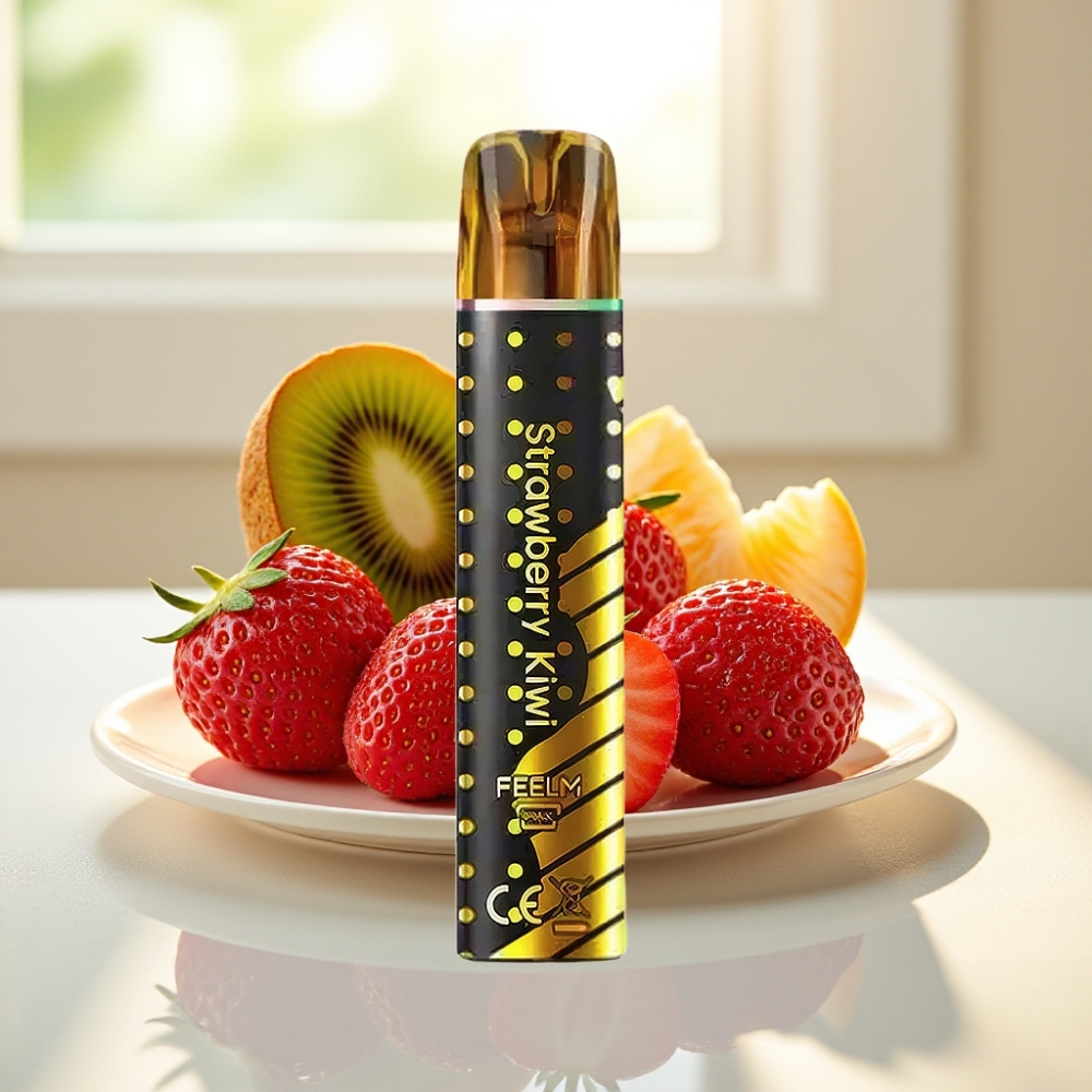 JNR Black&Golden 800 Puffs Fresa Kiwi Desechable vape por mayor Uruguay