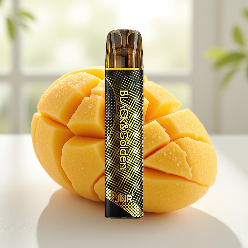 JNR Black&Golden Triple Mango 800 Puffs Disposable Vape