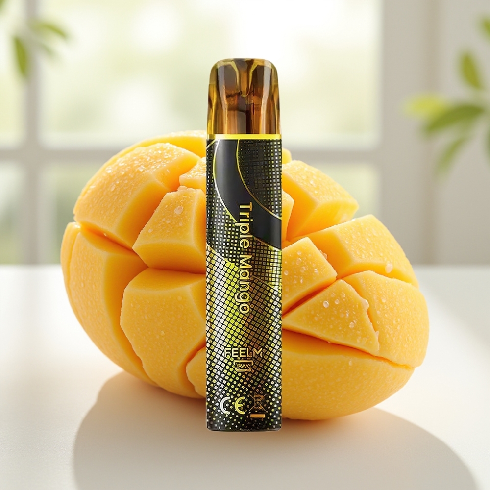 JNR Black&Golden Triple Mango 800 Puffs Disposable Vape