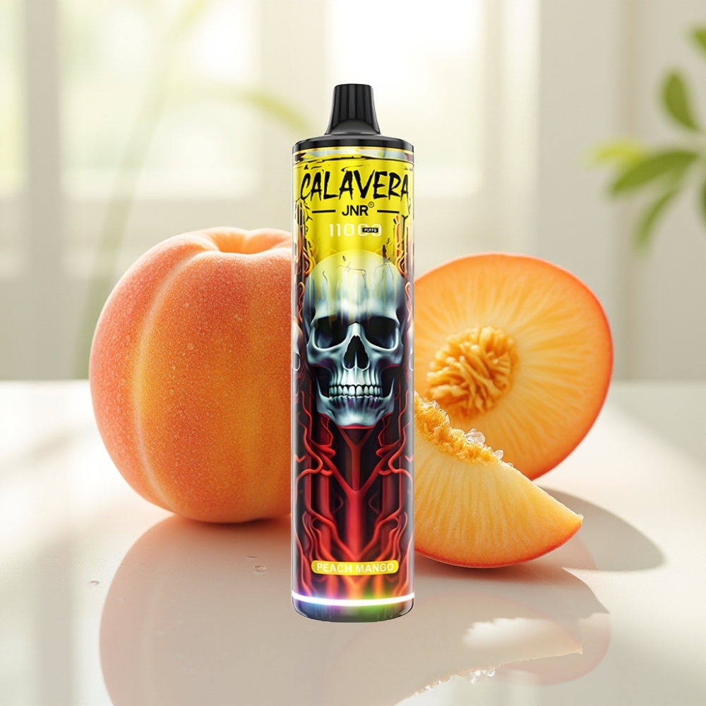 JNR Calavera 11000 Puffs 21ml Durazno Mango USB-C vape por mayor Uruguay