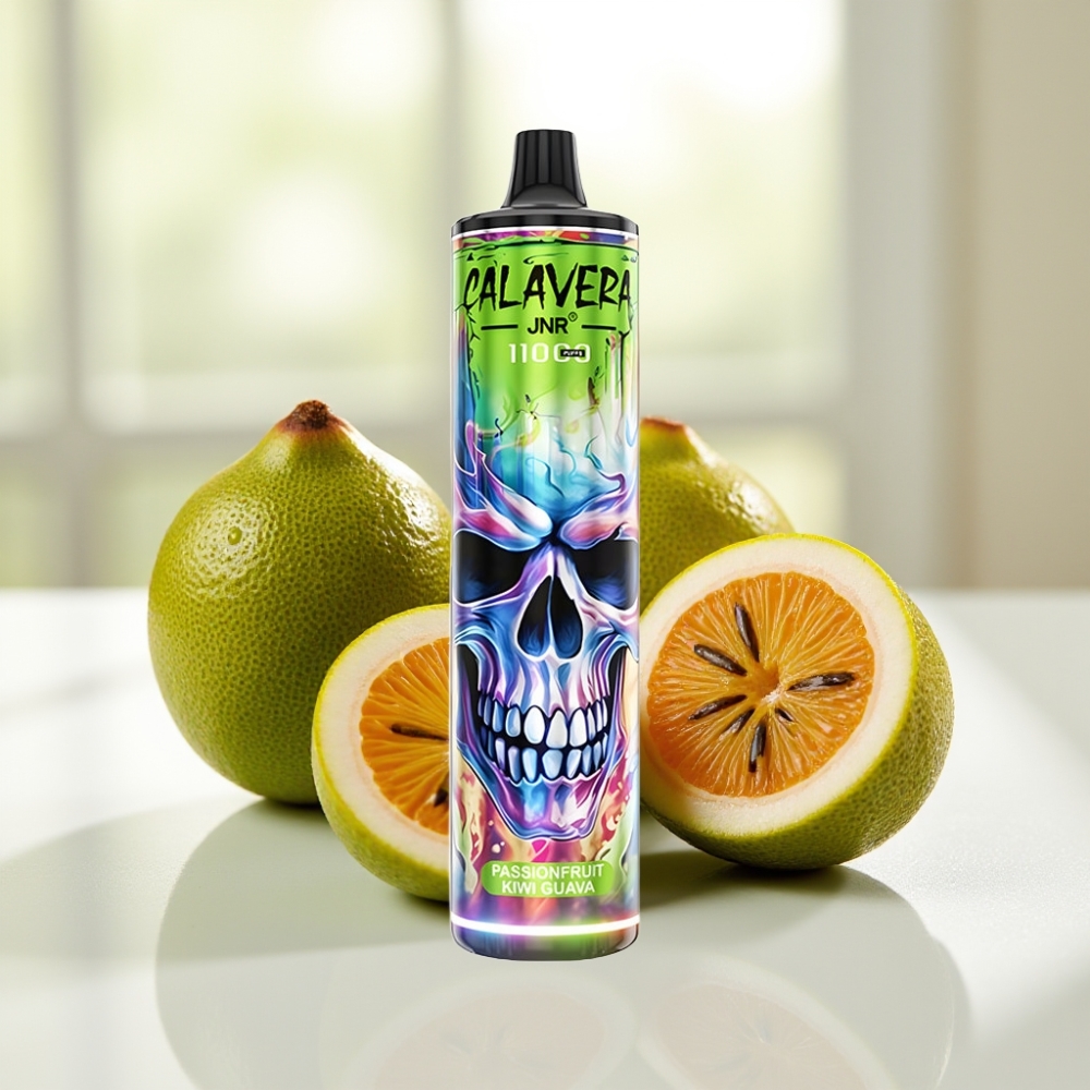 JNR Calavera 11000 Puffs Disposable Vape Maracayá Kiwi Guayaba Tipo-C 850mAh 21ml