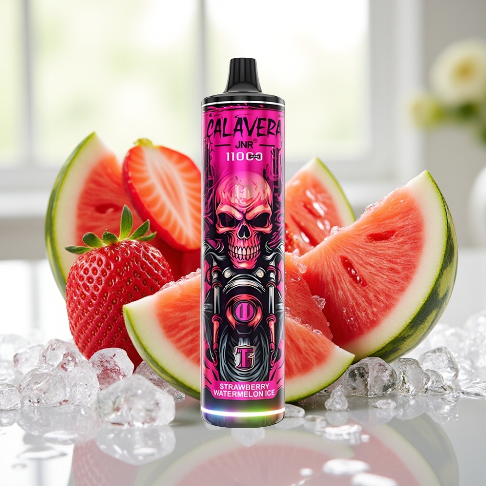 JNR Calavera 11000 Puffs Fresa Sandía Hielo con Puerto Type-C y 21ml