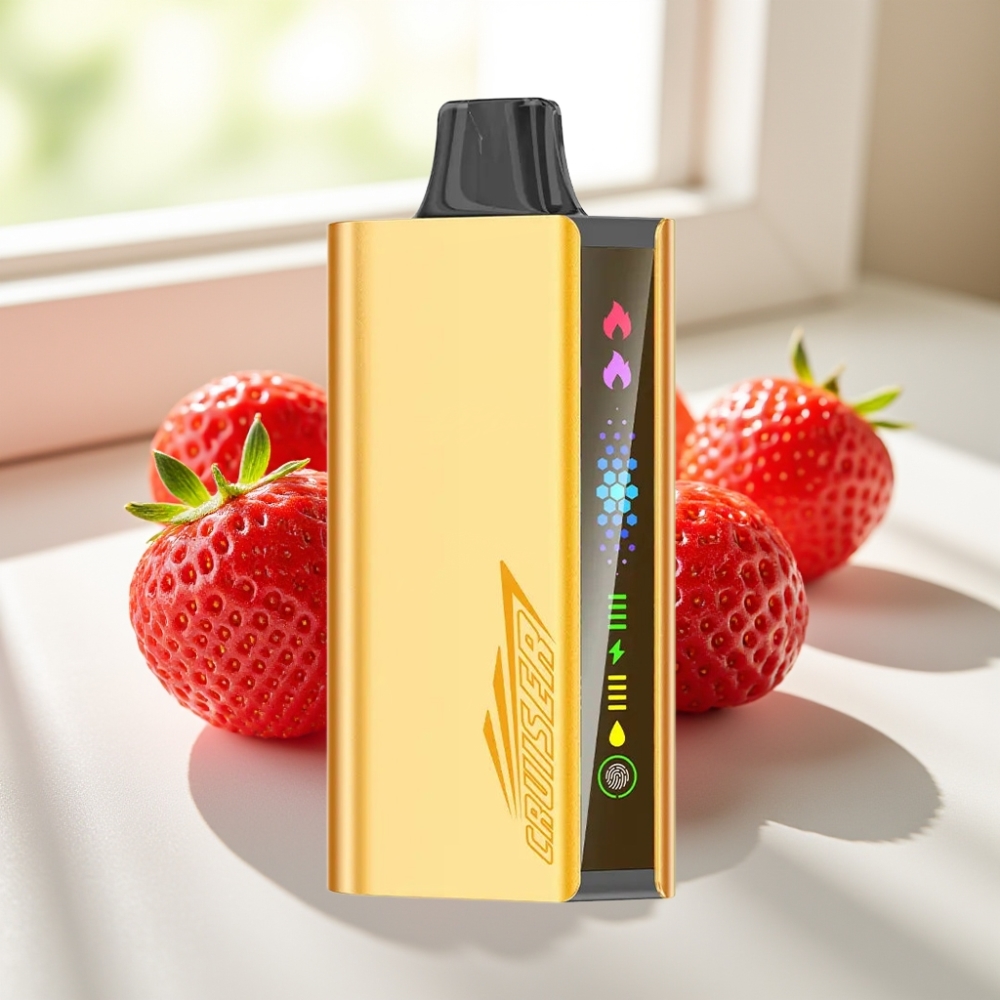 JNR Cruiser 12000 Puffs No-Charge Disposable Vape Chupa Chups Fresa Cuerpo de Aluminio 3500 mAh