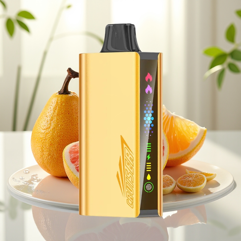 JNR Cruiser 12000 Puffs No-Charge Disposable Vape Fanta Refrescante con Pantalla Animada y Doble Bobina Mesh