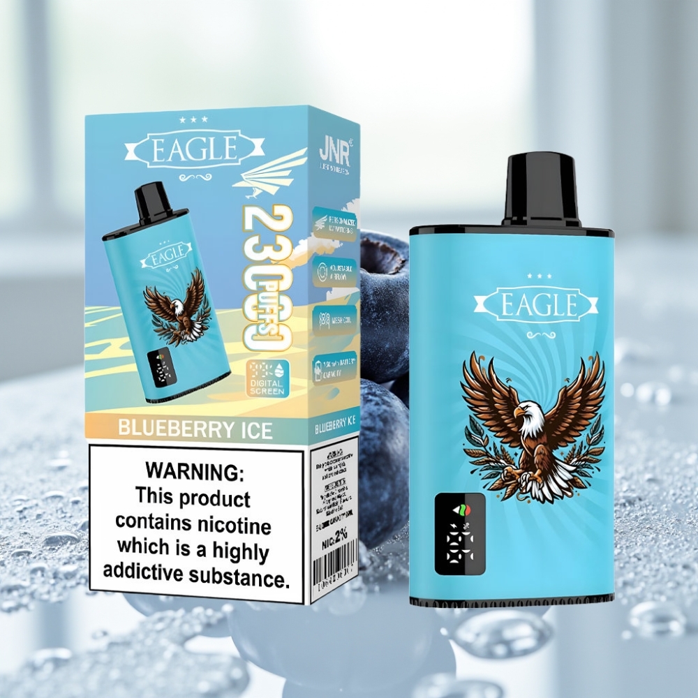 JNR EAGLE Smart 23000 Puffs Disposable Vape Arándano Azul Hielo con Pantalla Digital y Tipo-C