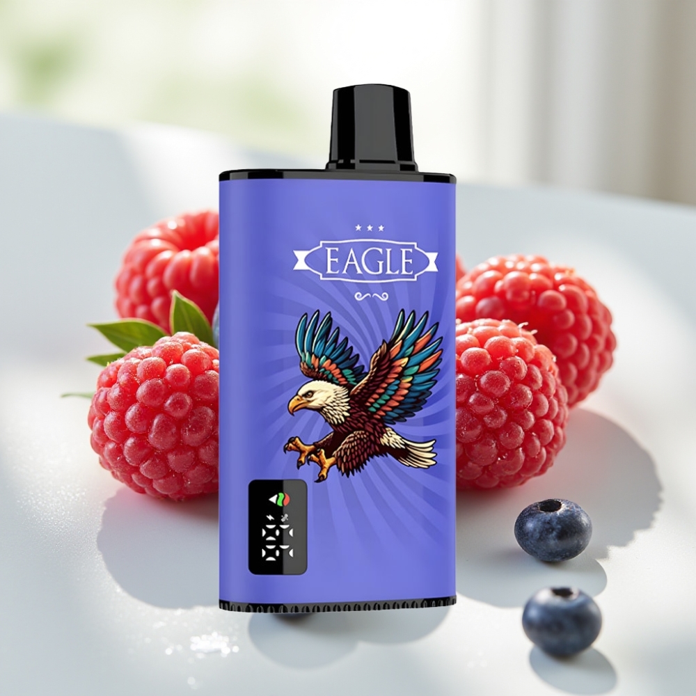 JNR EAGLE Smart 23000 Puffs Disposable Vape Arándano Frambuesa Cereza con Pantalla Digital y Bobina Mesh 1.0ohm