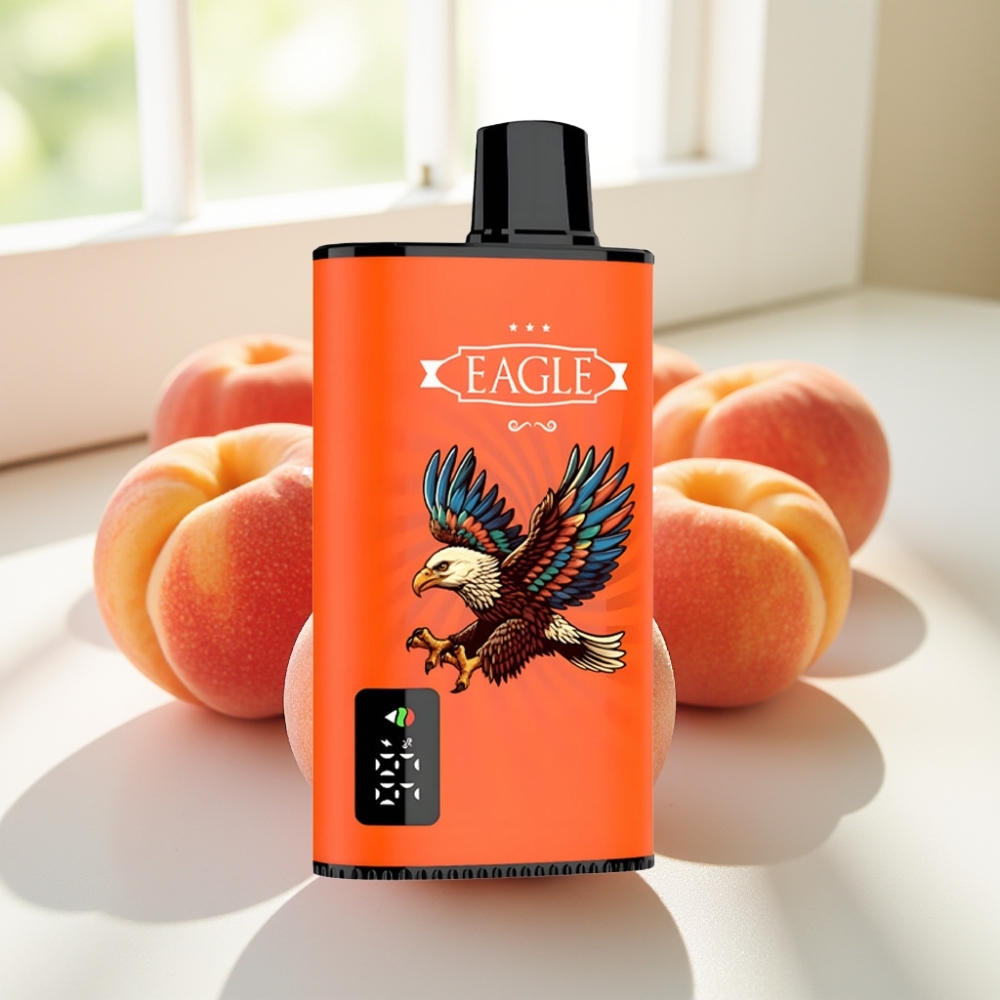 JNR EAGLE Smart 23000 Puffs Melocotones Jugosos con Pantalla Digital y Tipo-C