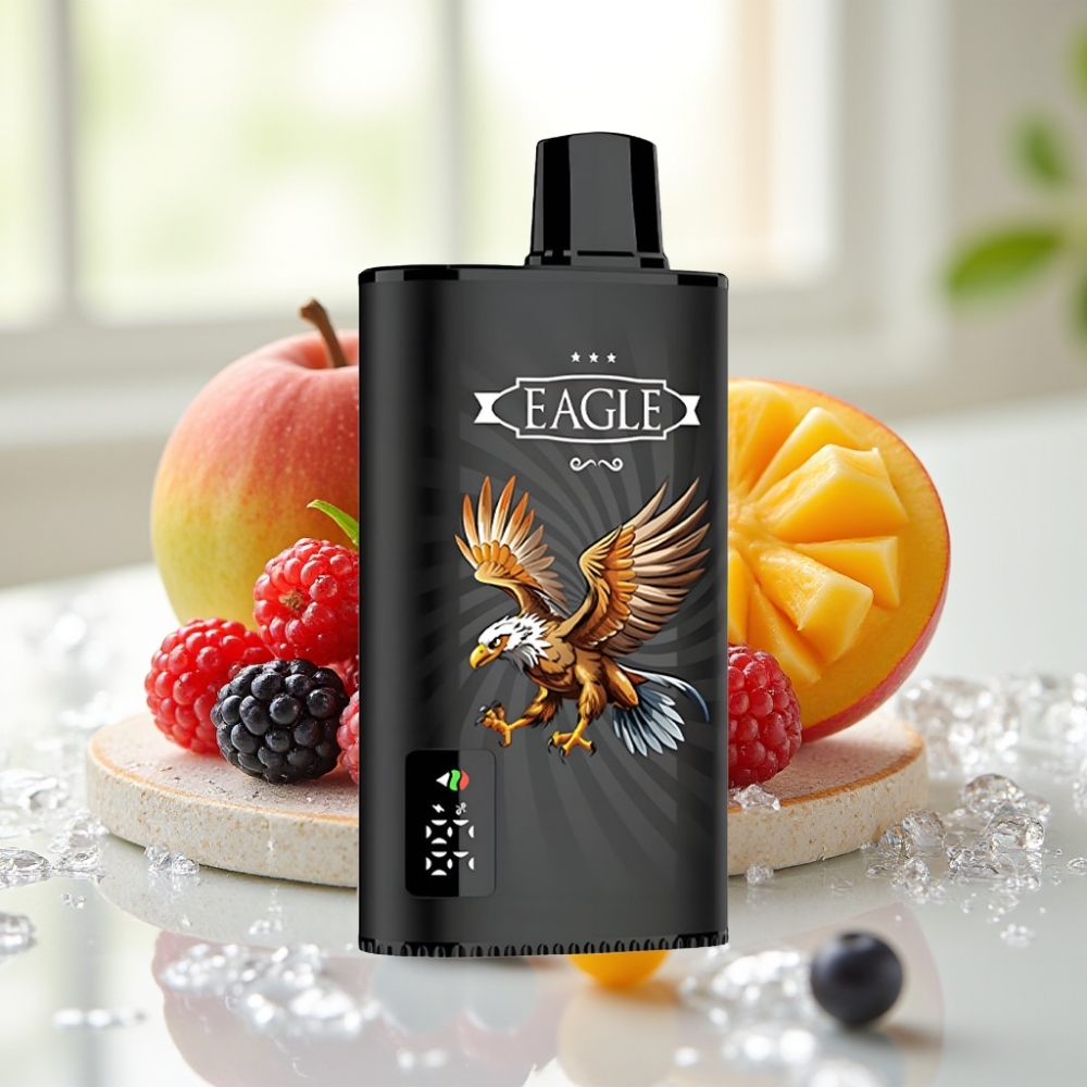 JNR EAGLE Smart 23000 Puffs con Pantalla Digital y Ajuste de Flujo de Aire – Grosella Negra Mango Hielo