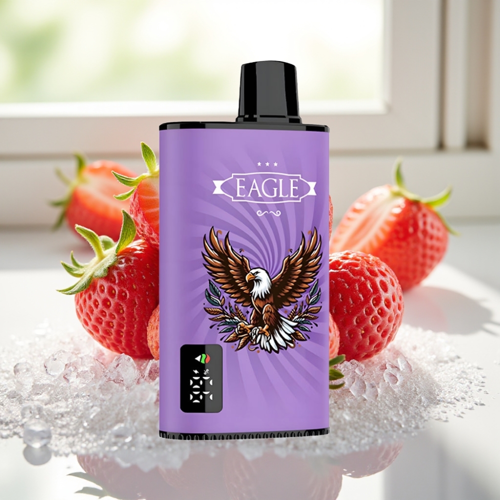 JNR EAGLE Smart 23000 Puffs con Pantalla Digital y Coil Mesh 1.0ohm Sabor Fresa Helada