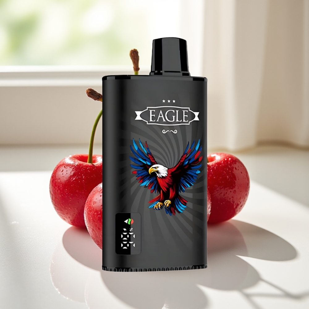 JNR EAGLE Smart Disposable Vape 23000 Puffs Cereza Cola con Pantalla Digital y Bobina Mesh 1.0ohm