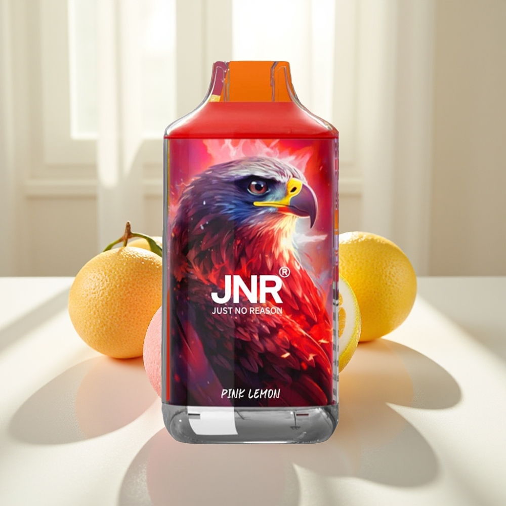 JNR Falcon 16000 Puffs 22ml Dual Mesh Coil Limón Rosado