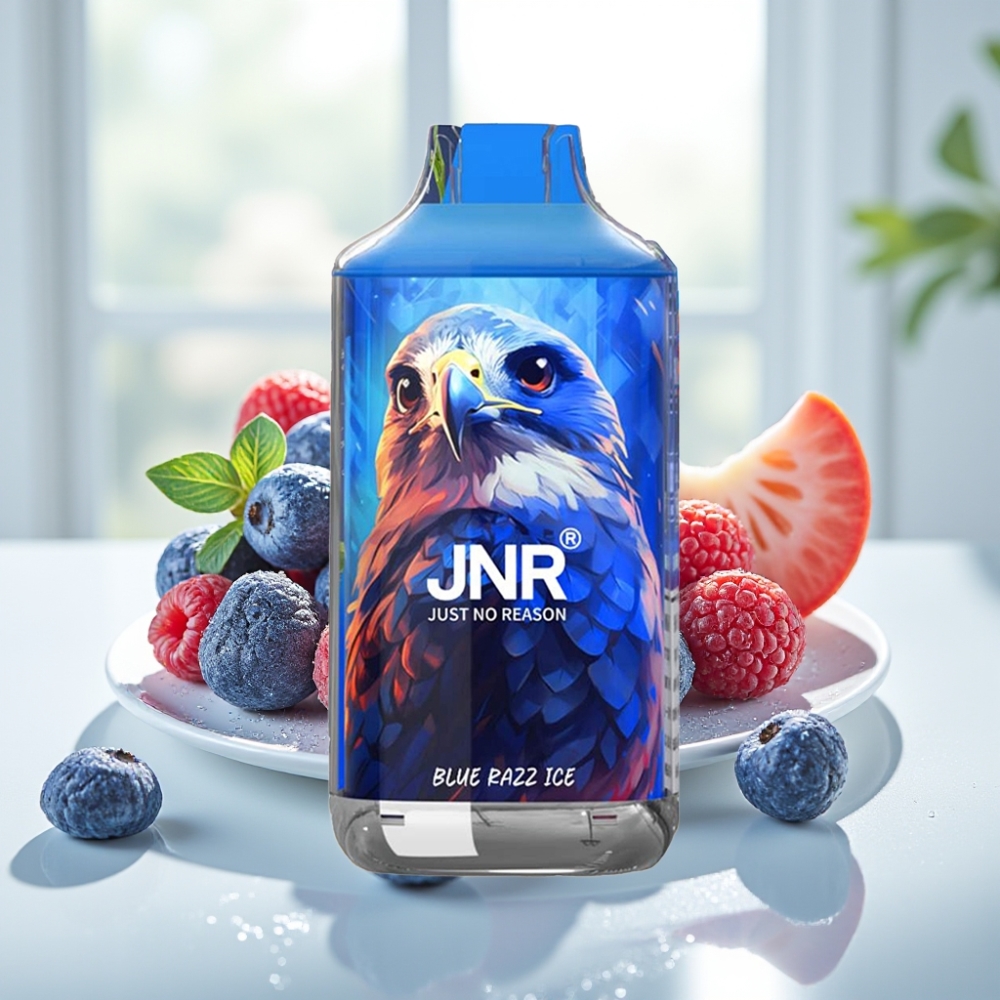 JNR Falcon 16000 Puffs Dual Mesh Coil Azul Frambuesa Hielo