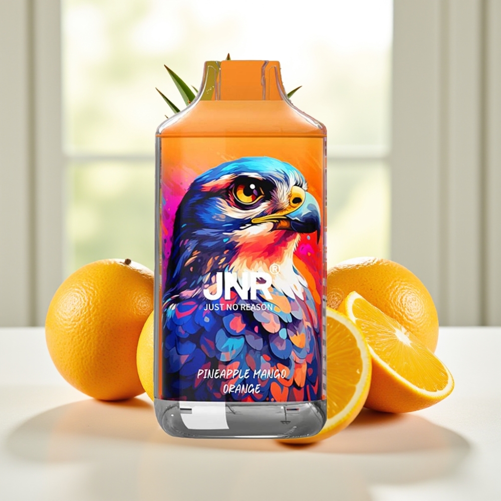 JNR Falcon 22ml Piña Mango Naranja 16000 Puffs Dual Mesh Coil