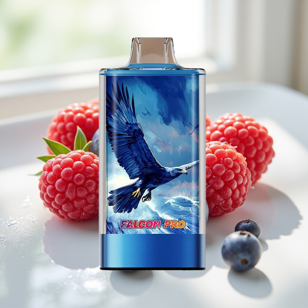 JNR Falcon Pro 28000 Disposable Vape 30ml Arándano Frambuesa Ácida USB-C