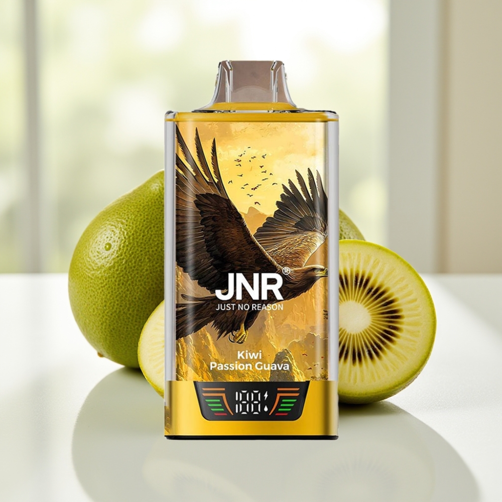 JNR Falcon Pro 28000 Disposable Vape Kiwi Pasión Guava 30ml Dual Mesh Coil