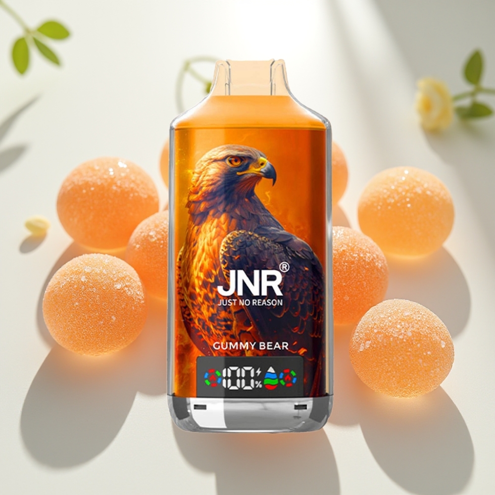 JNR Falcon X 18000 Puffs 24ml Doble Malla Digital Osito de Goma
