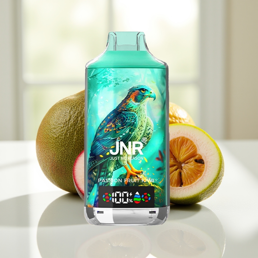 JNR Falcon X 18000 Puffs Disposable Vape Maracuyá Kiwi con 24ml y Dual Mesh Coil