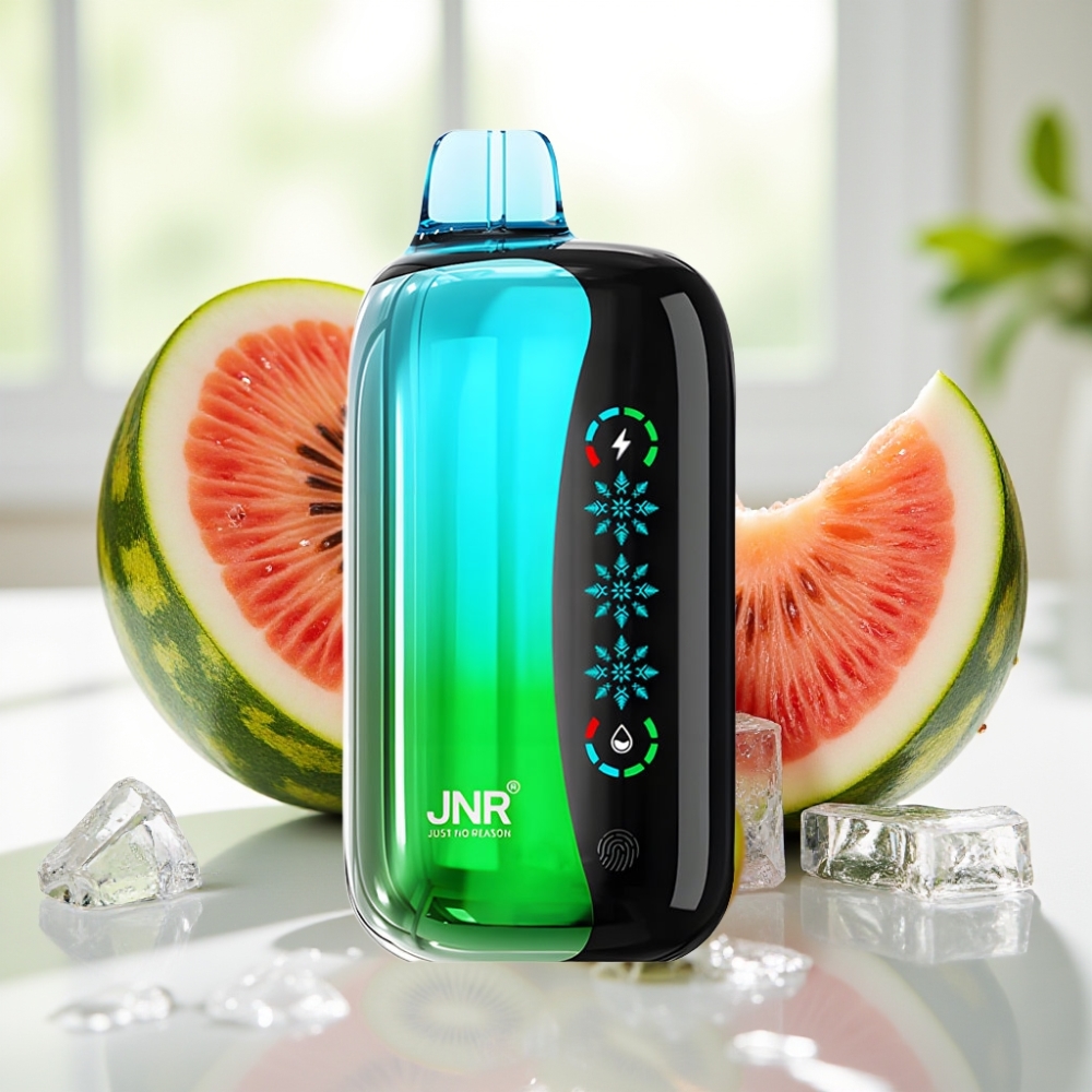 JNR Flex Ice 21000 Puffs Disposable Vape Kiwi Sandía Hielo con Pantalla Táctil y Aire Ajustable