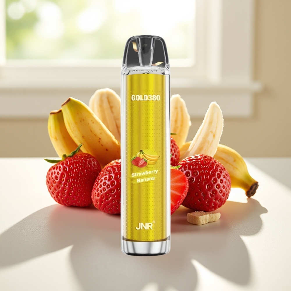 JNR Gold380 6000 Puffs Disposable Vape Fresa Plátano 13ml 5%