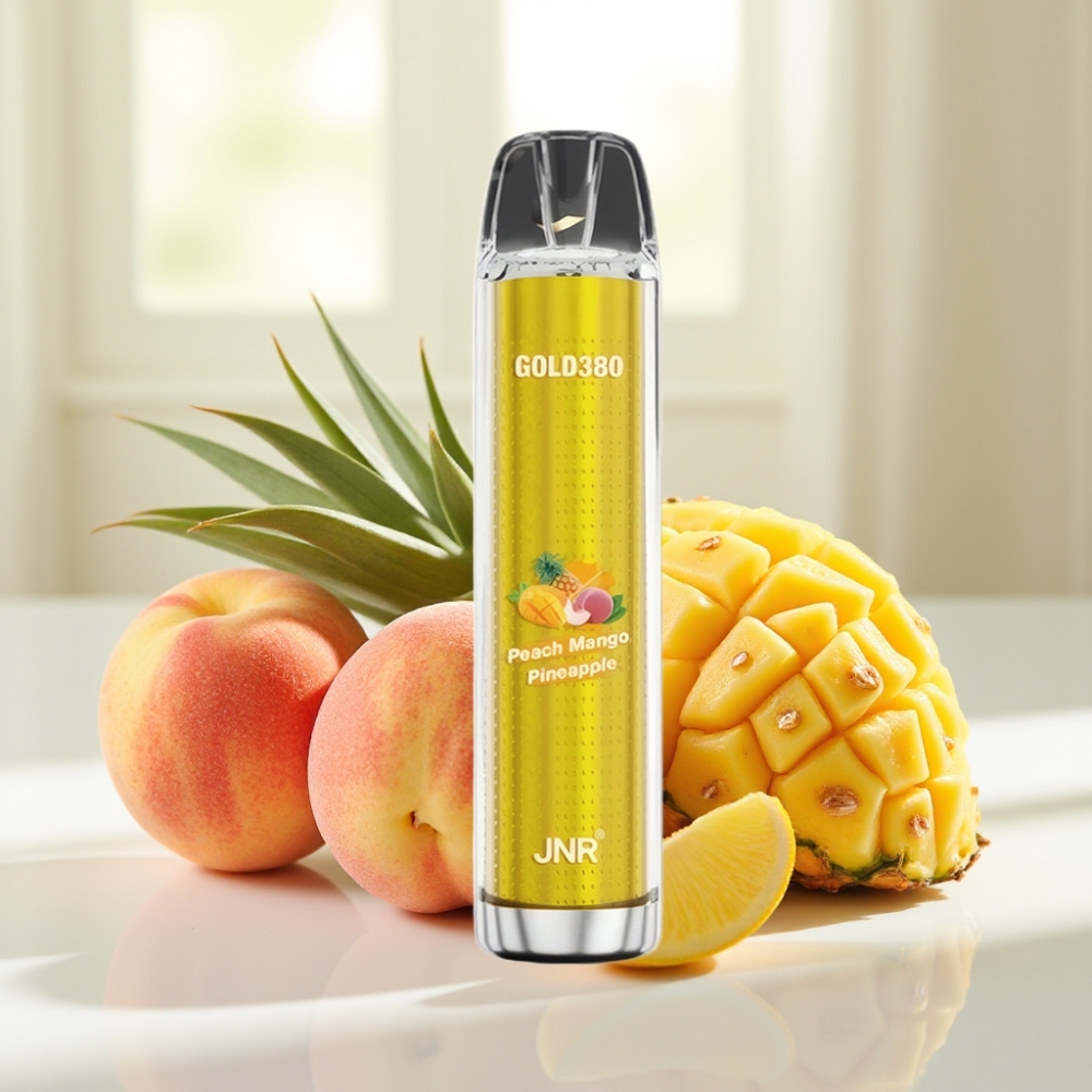 JNR Gold380 6000 Puffs Durazno Mango Piña 13ml Disposable Vape