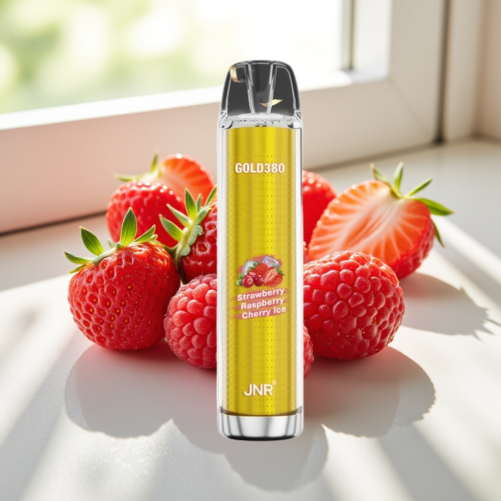 JNR Gold380 6000 Puffs Fresa Frambuesa 13ml 5% vape por mayor Uruguay