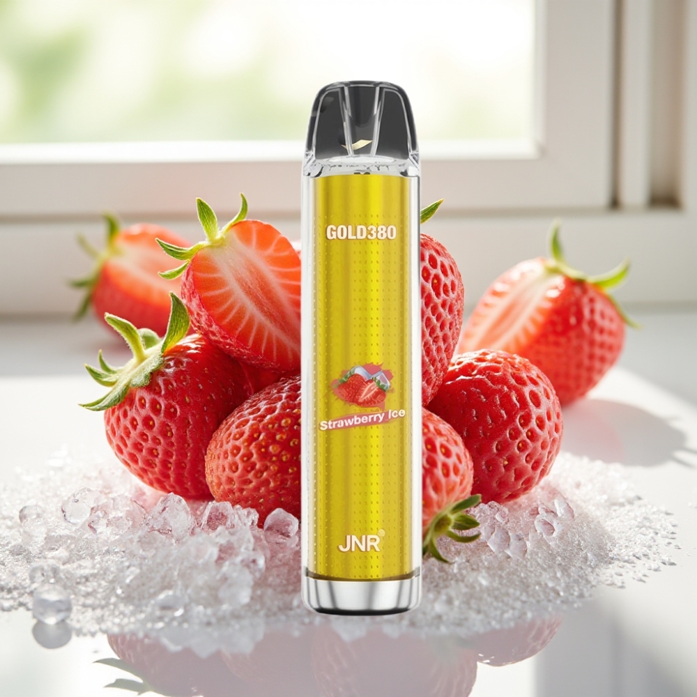 JNR Gold380 6000 Puffs Fresa Helada 13ml 5% vape por mayor Uruguay