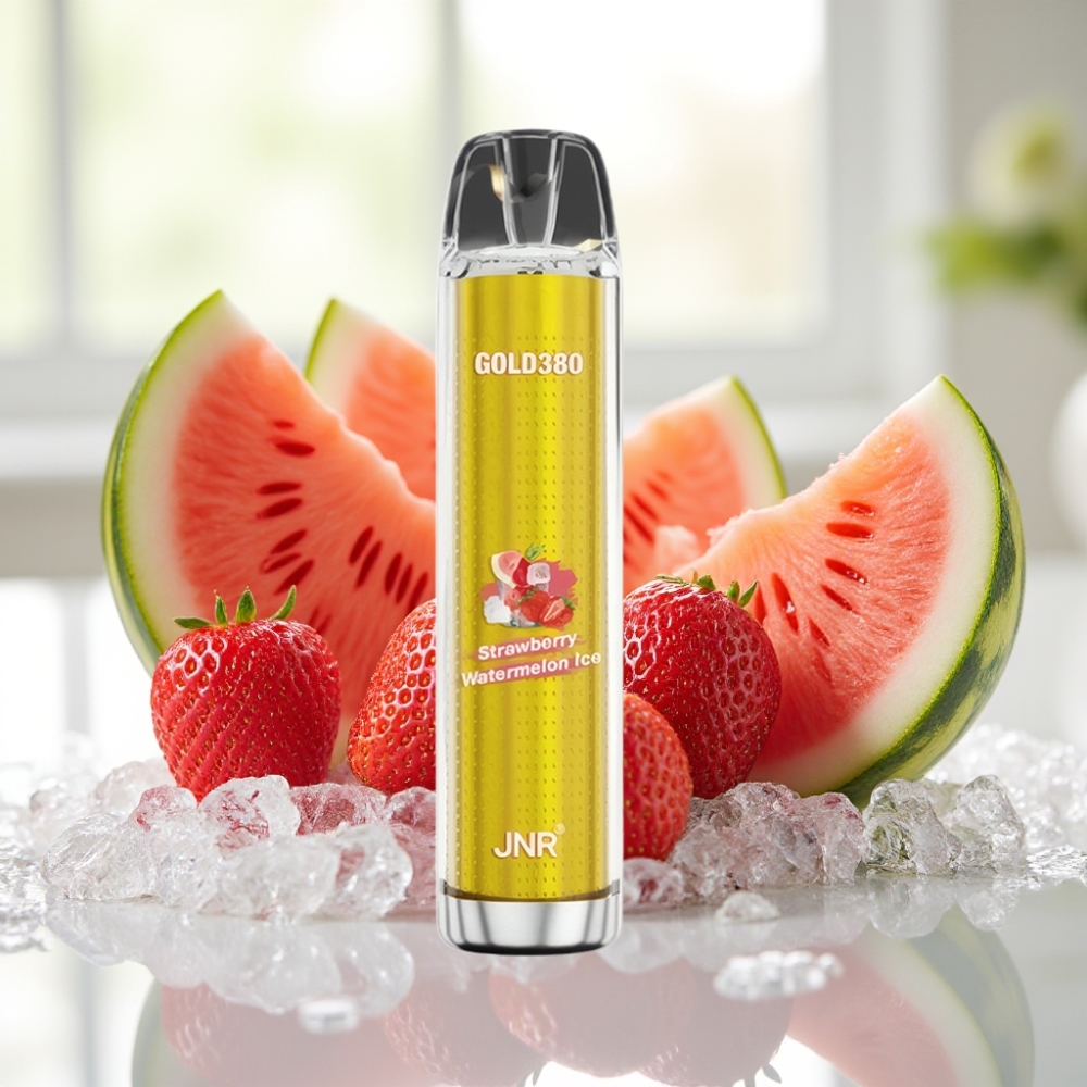 JNR Gold380 6000 Puffs Fresa Sandía Hielo 13ml vape por mayor Uruguay