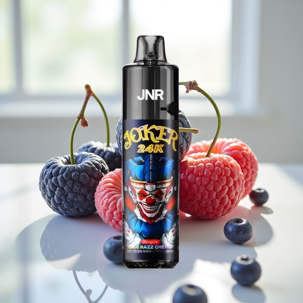 JNR Joker 24K Puffs Disposable Vape Arándano Azul Cereza 2+10ml Recargable 800mAh