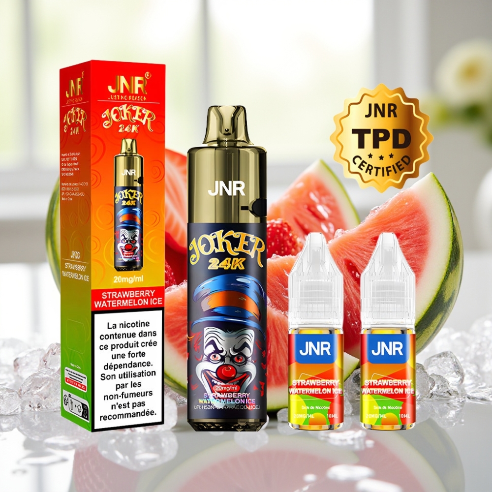 JNR Joker 24K Puffs Disposable Vape Fresa Sandía Hielo 24000 Puffs 2% Nicotina
