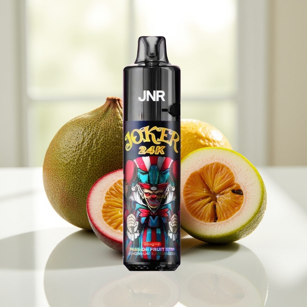 JNR Joker 24K Puffs Disposable Vape Maracuyá Kiwi 2+10ml Recargable 800mAh