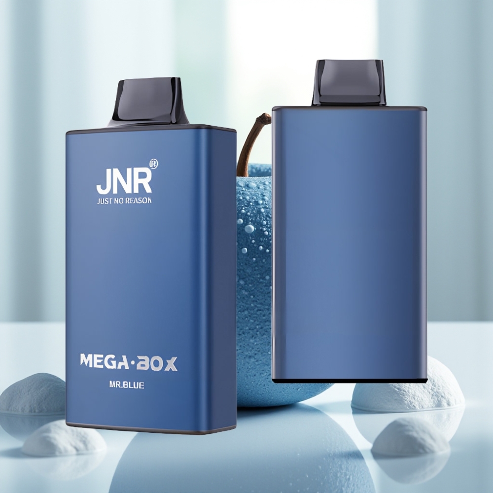 JNR Mega Box 25000 Puffs Disposable Vape Sr. Azul con Dual Mesh Coil y 30ml