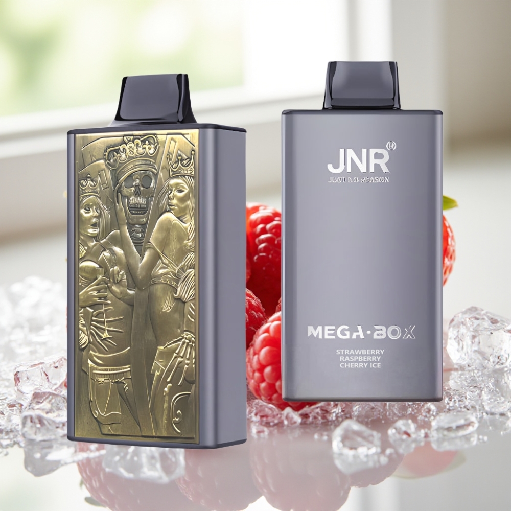 JNR Mega Box 25000 Puffs Fresa Frambuesa Cereza Hielo 30ml Dual Mesh