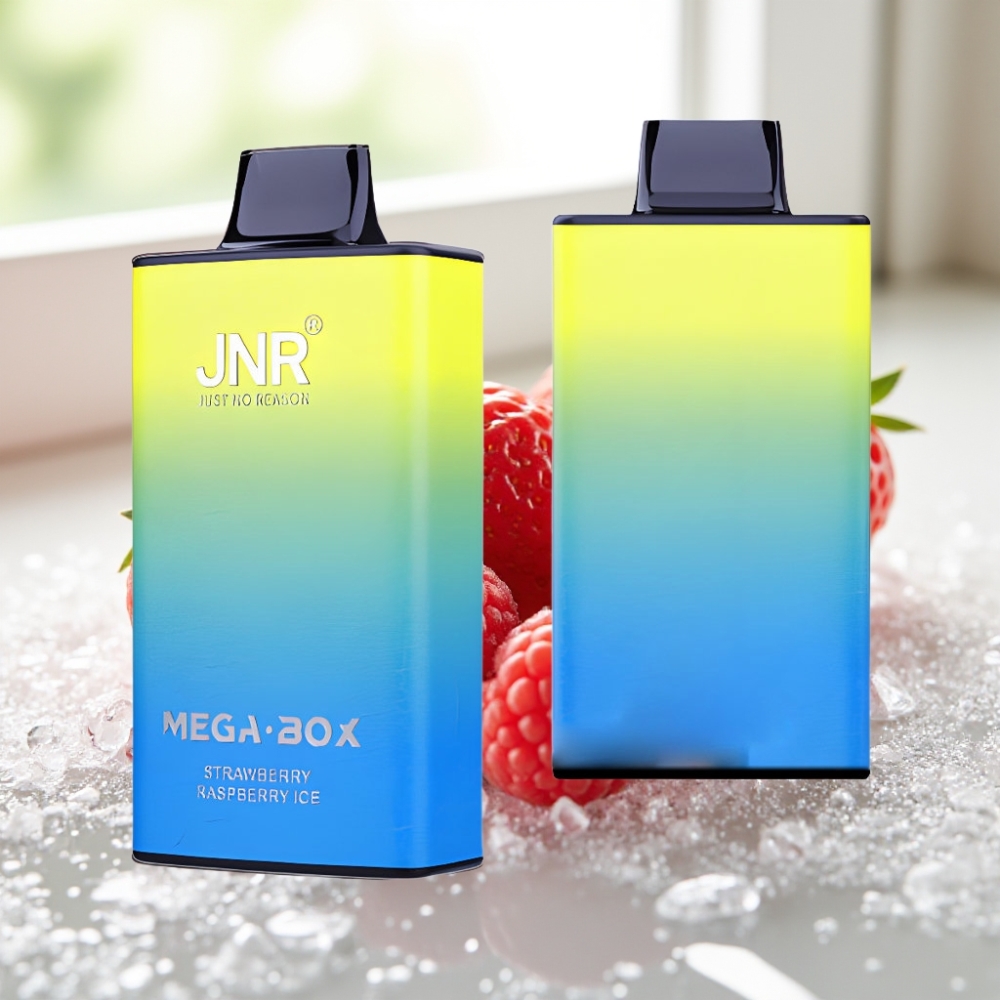 JNR Mega Box 25000 Puffs Fresa Frambuesa Hielo con Dual Mesh Coil & Dual Core